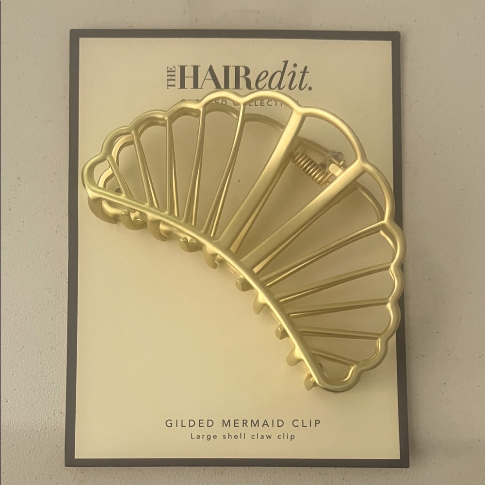 Gold Gilded Mermaid Clip